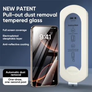 ฟิล์มกันรอยหน้าจอสำหรับ iPhone 17Pro Max ฟิล์มกระจกนิรภัย 17Pro 17Air 17 ป้องกันรอยนิ้วมือ พร้อมอุปกรณ์ติดตั้ง ฟิล์มกระจกนิรภัยแบบ HD