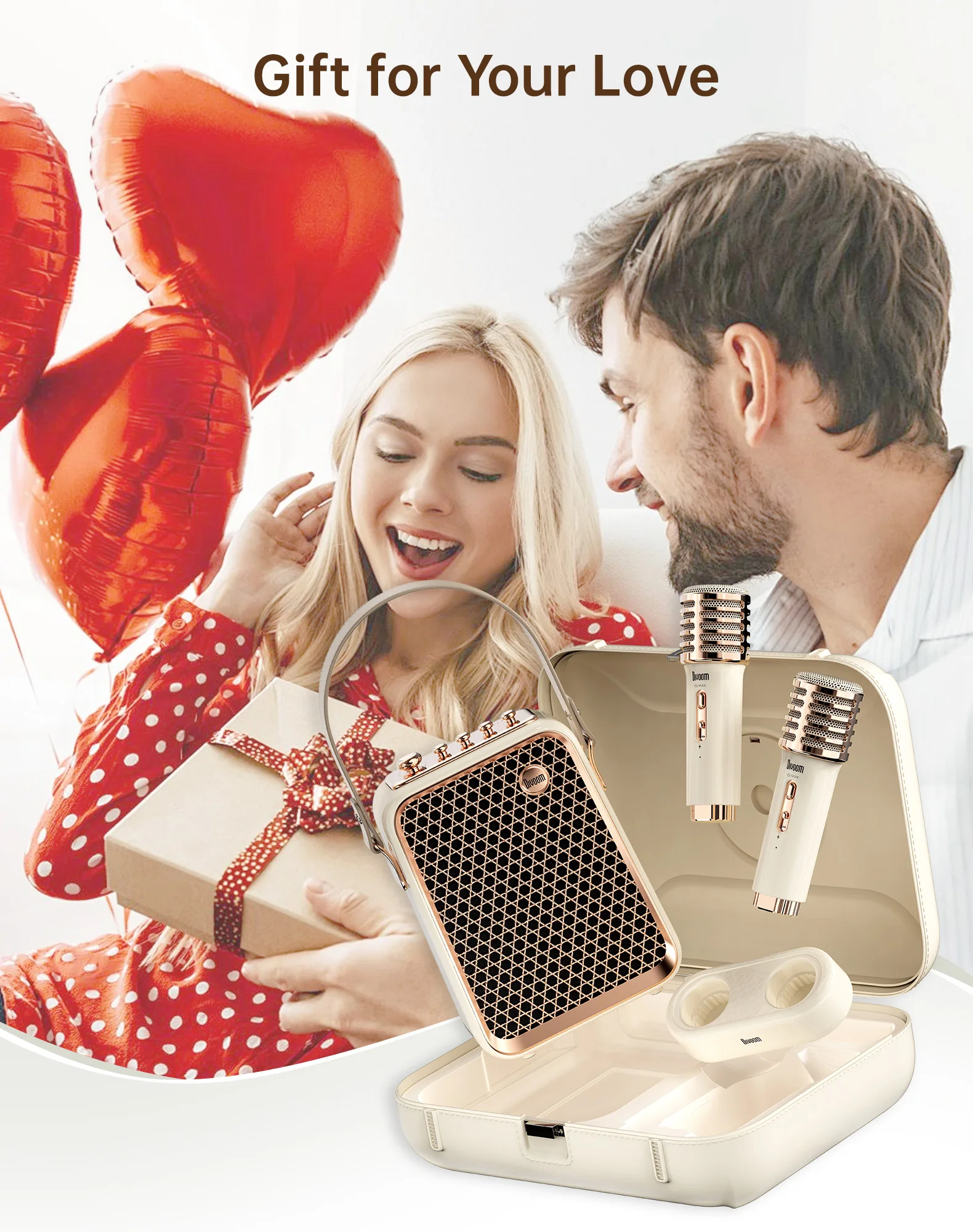 Divoom SongBird-HQ ลําโพงบลูทูธแบบพกพา Home Home Ktv ชุดเสียงคาราโอเกะลําโพงไมโครโฟนไมโครโฟนคาราโอเกะ - Image 4