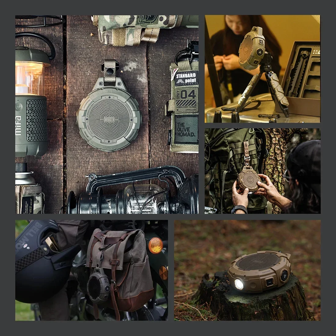 ลําโพงบลูทูธแบบพกพา Mifa Tango พร้อมไฟฉาย กันน้ํา IP67 กันกระแทก และเวลาเล่น 25 ชั่วโมงพร้อมเสียงเบสอันหนา - Image 2