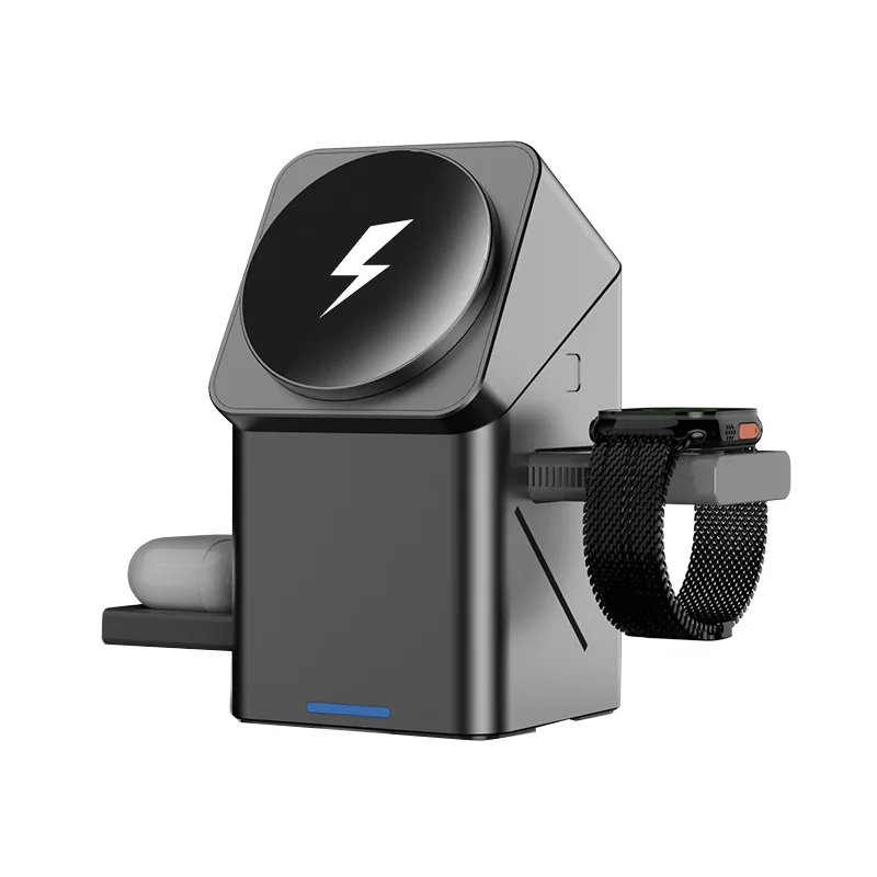 หมุน Magic Wireless Charger 3 ใน 1 แม่เหล็กสําหรับ Apple Dock Charger สําหรับ Iphone 16 15 14 13 Pro Max Iwatch Airpods Charger