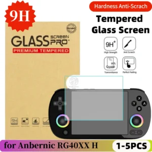 HD กระจกนิรภัยป้องกันหน้าจอความแข็ง 9H กระจกนิรภัยป้องกันฟิล์ม Anti-Scratch สําหรับ Anbernic RG40XX H เกมอุปกรณ์เสริม