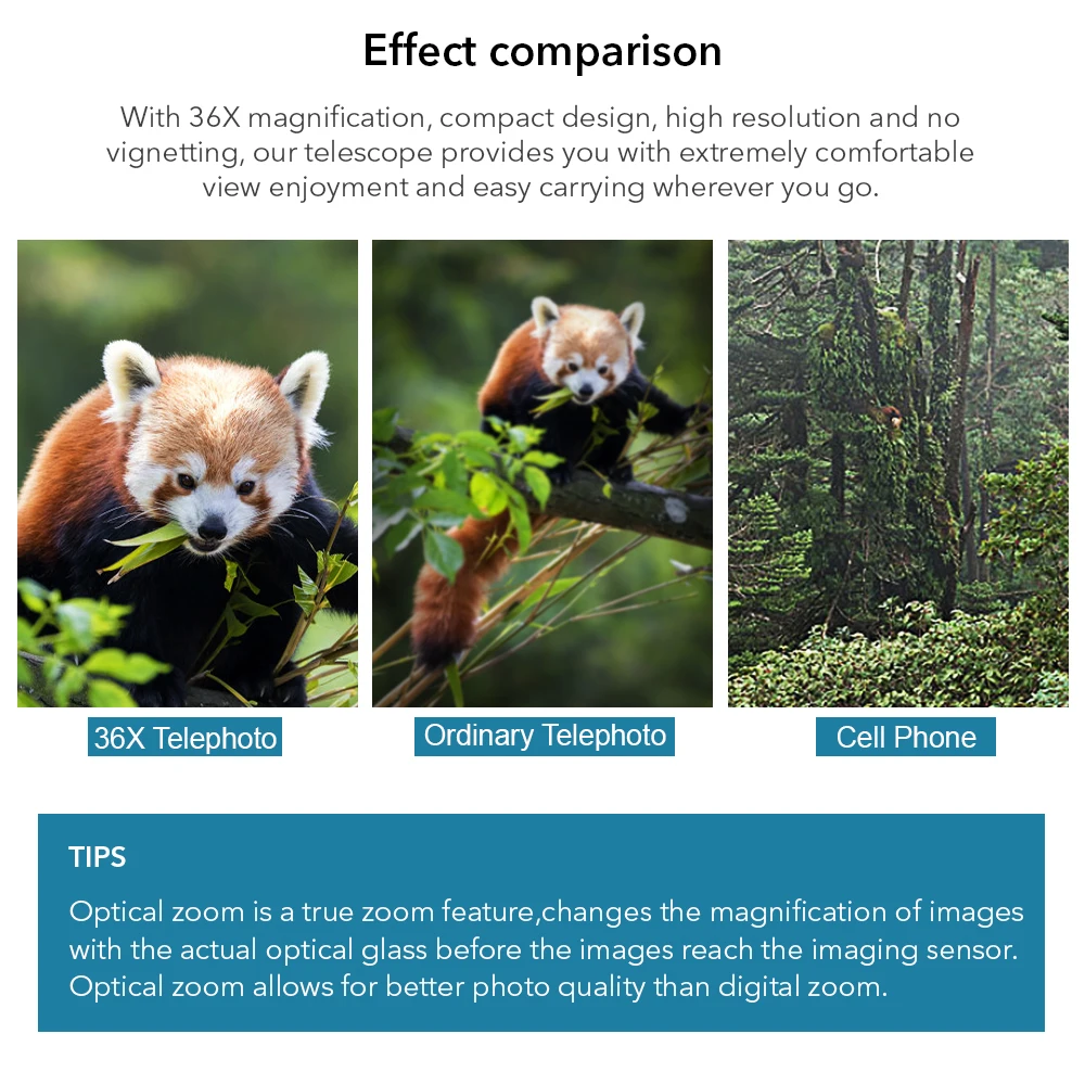 APEXEL Telephoto เลนส์ HD 36X 60X โทรศัพท์กล้องซูมกล้องโทรทรรศน์เดียวเลนส์ + SelfieTripod พร้อม Remote สำหรับสมาร์ทโฟน - Image 5