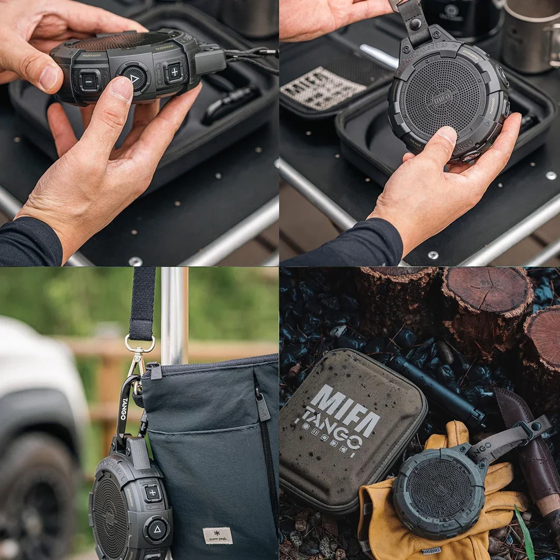 ลําโพงบลูทูธแบบพกพา Mifa Tango พร้อมไฟฉาย กันน้ํา IP67 กันกระแทก และเวลาเล่น 25 ชั่วโมงพร้อมเสียงเบสอันหนา - Image 5